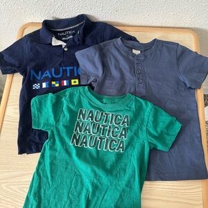 Nautica Kids' Polo and Tee Set in Navy, Blue, and Green